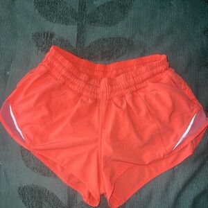 Lululemon Coral Hotty Hot Shorts